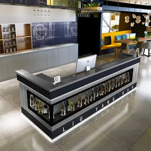 China Supplier industrial commercial furniture design juice cocktail nightclub home lighted led restaurant bar count