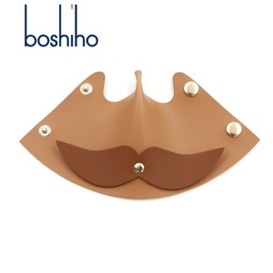 Boshiho Customized Durable Pu Leather Beard Shape Eyeglasses <b>Case</b> & Display Stand Foldable Organizer <b>for</b> Eyeglasses <b>Sunglasses</b> - Product Image 1