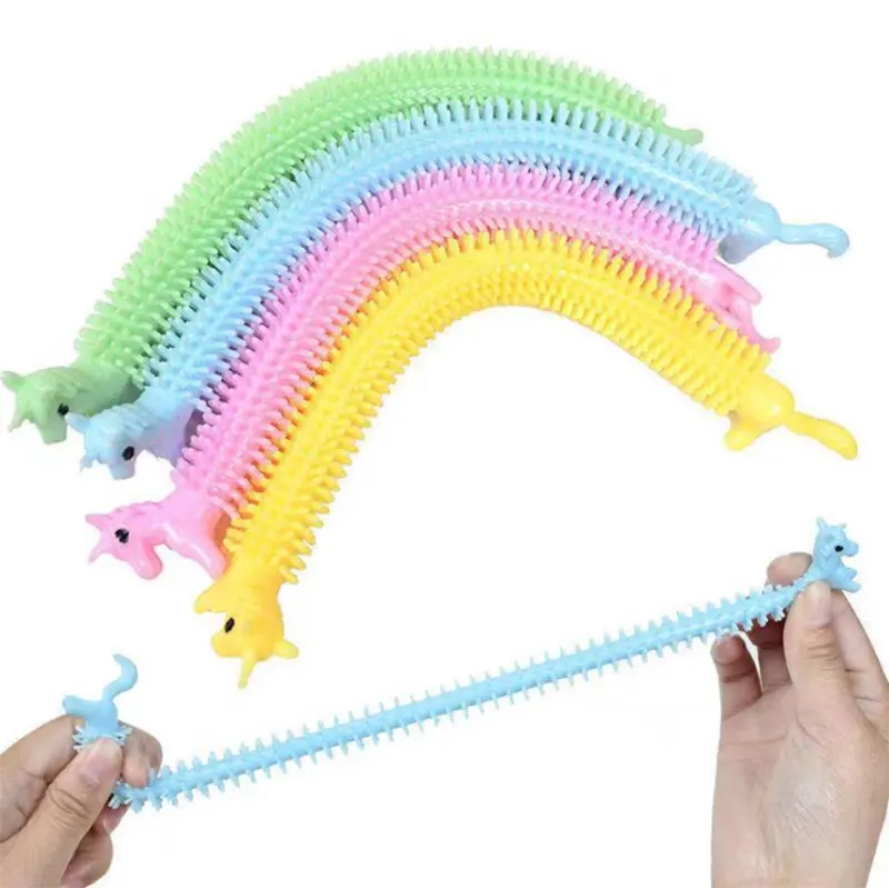 Amazon Hot-sale unicorn Multicolor Unicorn Stretchy Strings Sensory Stress Relief Toys for Children and Adults
