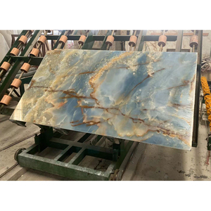 New Arrival Nhà Trang Trí Bất Transparent Blue <span class=keywords><strong>Onyx</strong></span> Xanh Aurora Đá Cẩm Thạch Cho Sàn Và Tường Gạch - Product Image 3