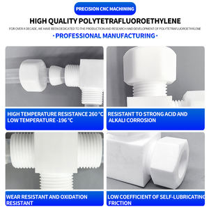 PTFE ข้อต่อท่อสามทางทนต่อสารเคมีโพลิเมอร์ประสิทธิภาพสูงจากโรงงาน PTFE - Product Image 2