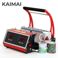 Presse à chaud électrique manuelle professionnelle KAIMAI 2-en-1 multicolore pour gobelets et tasses de 11oz à 20oz