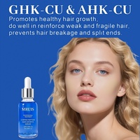 Serum Penumbuh Rambut MRUIS 30ml, Logo Dapat Disesuaikan, Organik, Mencegah Kerontokan Rambut, 5% Ahk-Cu, Serum Penumbuh Rambut Ghk-cu Peptida Tembaga Biotin
