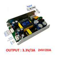 Carte d'alimentation DC PCBA à double sortie DC 3.3V 24V 28V 32V 36V 42V 48V 54V 60V 66V 72V 80V, alimentation 3.3V3A 5V3A 12V2A personnalisable