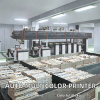 Imprimante flexographique automatique multicolore HENYUE 650 mm pour sacs en papier/cartes/étiquettes, contrôle Android, vitesse 150 m/min, structure en ligne, nouvelle