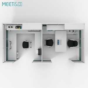 Escritorio de Oficina Modular de Madera Convertible Moderno, Estación de Trabajo Compartida de 2-8 Personas, Muebles Metálicos Extensibles, Espacio Abierto para el Trabajo - Product Image 5