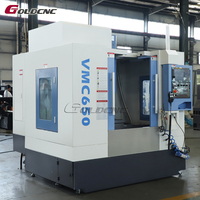 Centre d'usinage vertical GOLDCNC VMC650 à commande Mitsubishi, broche BT40, haute stabilité pour la machinerie de quincaillerie – Vente directe usine