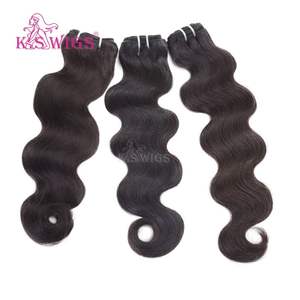 KSWIGS – Extensions de cheveux russes Remy lisses, invisibles, nouées à la main, alignées sur la cuticule, neuves, pour la vente en gros en usine - Product Image 1