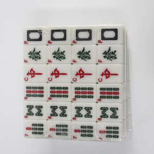 Haota Classic American <b>Mahjong</b> <b>Set</b> 152 Melamine Tiles Folding Metal Legs 4-Player Durable Eco-Friendly Colorful Design - Product Image 1