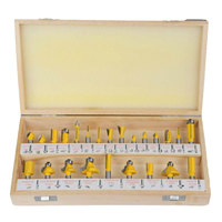Ensemble de 24 fraises pour routeur, ensemble d'outils avec étui de transport, fraises pour routeur CNC, fraises pour le travail du bois, fraises pour le bois, fraises de fraisage pour le bois