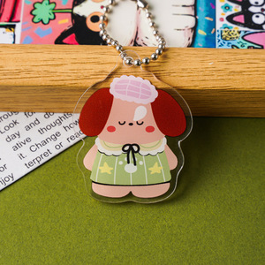 Pendentif décoratif pour sac à dos et porte-clés en acrylique, motif animal de dessin animé, sélectionné avec soin, léger, DIY, vente en gros - Product Image 3