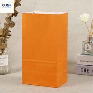 <span class=keywords><strong>ถุง</strong></span>กระดาษคราฟท์สีสันสดใส กันความชื้น เป็นมิตรกับสิ่งแวดล้อม สำหรับใส่ขนม เบเกอรี่ ของขวัญ แบบพับได้ ก้นแบน รับผลิตตามแบบ - Product Image 5