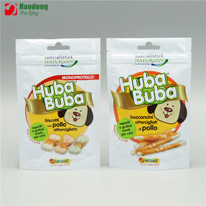 Pochette debout colorée personnalisée en gros emballage de feuille d'aluminium en plastique mylar fermeture éclair sac d'emballage de friandises pour chats et chiens - Product Image 2