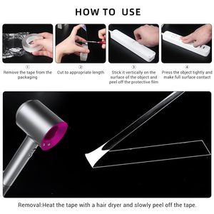 Reusable Double Sided Nano Tape | Transparent Mounting Tape for Home, Office, Retail Displays, DIY Projects & OEM Manufacturing - Product Image 4