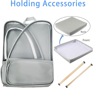<strong>Bird</strong> Carrier Backpack, Pet Travel <strong>Cage</strong> with Upgraded Tray and Standing Perches, Breathable &amp; Portable, for Small <strong>Birds</strong>