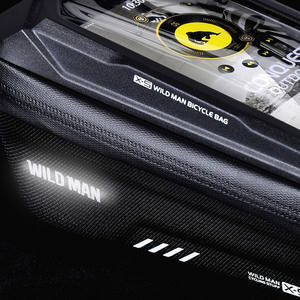 WILD for Man Sac de guidon avant pour vélo, étui pour téléphone portable de 6,8 pouces, sac de vélo - Product Image 4