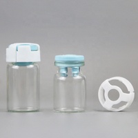Flacon pharmaceutique en verre de 3ml 5ml 7ml 10ml 15ml 20ml pour injection avec bouchon en caoutchouc Flacon en verre de médecine en poudre lyophilisée