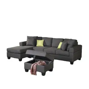 Fabrik Großhandel Leder Stoff moderne Couch Wohnzimmer Schnitts ofa