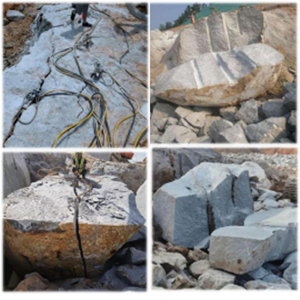 เครื่องแยกหินไฮดรอลิกสำหรับทำลายหินแข็ง หินแกรนิต หินอ่อน สำหรับงานเหมืองและงานขุดเจาะ - Product Image 5