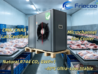 8HP 9HP R744 CO2 Transkritische Condensatie-eenheid voor diepvriesproducten, vlees, ijsfabrieken, vis, koude opslag, natuurlijk GWP=1 milieuvriendelijk koelmiddel