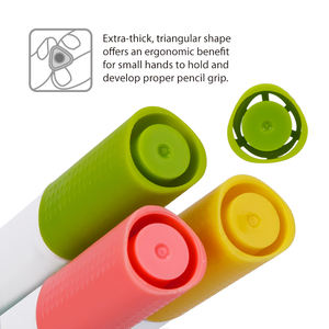 2024 Hoge Kwaliteit Niet-Giftig Wasbaar 24 Kleuren Krijt Tekening Speelgoed Veiligheid Schilderij Kunst Voor School - Product Image 4