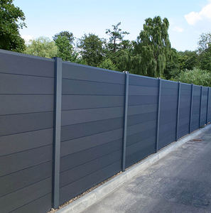 Panneau composite en aluminium Panneau mural de jardin en bois composite en bois composite pour extérieur Panneaux de clôture en bois composite Panneaux de clôture en bois composite - Product Image 1