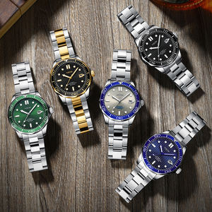 นาฬิกาข้อมือผู้ชาย ระบบออโตเมติก รุ่น 2593 สายสแตนเลส เข็มเรืองแสง หน้าปัด 41 มม. กันน้ำ 3BAR สไตล์วินเทจ - Product Image 5