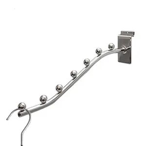 Металлические серебряные хромированные Крючки от производителя, крючок «Водопад» с 5 до 7 шариками, металлический крючок для подвешивания