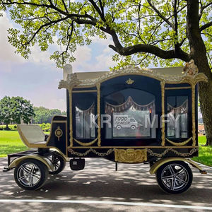Corbillard à chevaux personnalisable remorque cercueil funéraire fourni en usine Chariot cheval corbillard transport spécial - Product Image 1