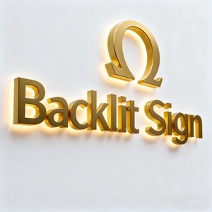 Backlit Led Signage Business Sign for Club/Party Outdoor Steel Letter Signboard for Luxury <b>Chain</b> Brand Storefront - Product Image 1
