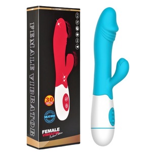 เครื่องสั่นแบบสองหัว ของเล่นทางเพศสำหรับผู้ใหญ่ ดิลโด้สำหรับผู้หญิง ปรับความถี่ได้ กระตุ้นจุดจี เครื่องช่วยสำเร็จความใคร่ - Product Image 3