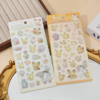 Pegatinas en relieve de dibujos animados japoneses, pegatinas decorativas de dibujos animados, decoración para carcasas de teléfonos móviles y artículos de papelería