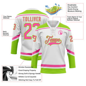 Vêtements de sport de haute qualité, design personnalisé, logo d'équipe imprimé, maillot de hockey sur glace, uniforme - Product Image 4