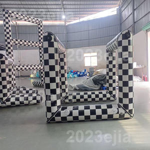 L'obstacle gonflable matériel portatif de bourdon de PVC déclenche des objets extérieurs d'entraînement pour le cours de bourdon - Product Image 3