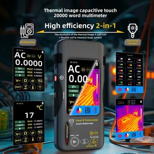 Caméra thermique HEDAO SH7 et multimètre numérique 2-en-1, caméra IR 20000 points, écran tactile, 15 modes de fausse couleur - Product Image 1