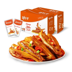 Acciughe Jinzai <span class=keywords><strong>di</strong></span> Acqua Profonda, <span class=keywords><strong>Specialità</strong></span> Hunan, Snack Piccante Pronto da Mangiare, 12g*20 Confezioni, Essiccate, Conservazione a Temperatura Normale 240°. - Product Image 5