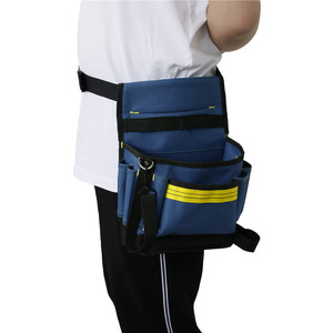 <b>Tool</b> Waist <b>Bag</b> Adjustable Strap 10-14 Pockets Zipper Closure For Electrician Renovation Storage - Product Image 4