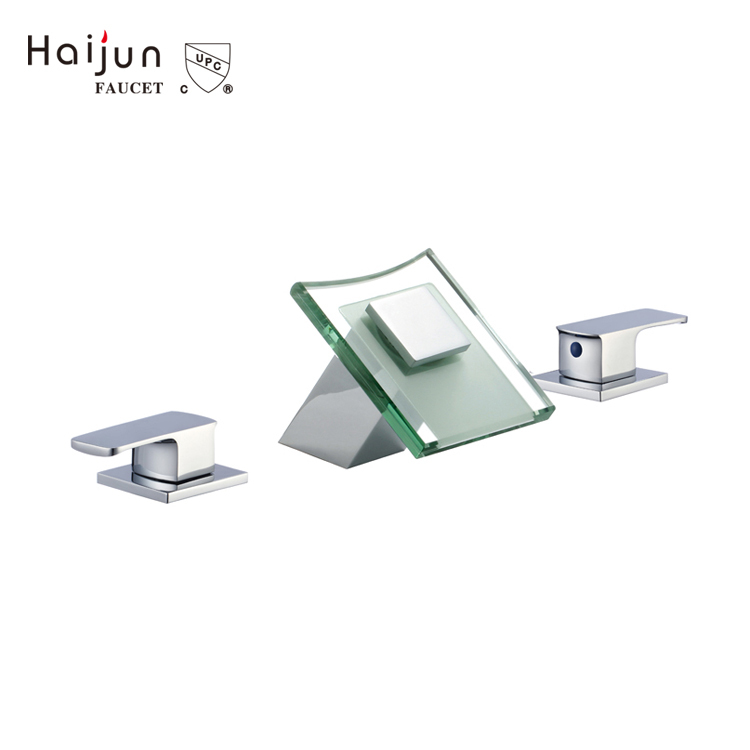 Haijun Diffusion Large Jet Pluie Double Poignée Thermostatique Salle De Bains Bassin Robinet Mitigeur Robinet