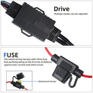 Luci Griglia Auto con Cablaggio Wireless da 200W, Proiettore Laser Bi-Faro a LED per Auto e Moto per Fiat, Opel, <span class=keywords><strong>Hyundai</strong></span>, Ford, Mazda - Product Image 2