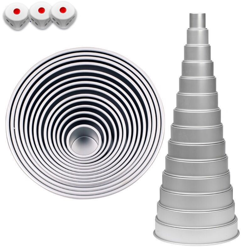 Заводская поставка, Сверхпрочный 4-20 дюймов, анодированный алюминиевый круглый набор для торта