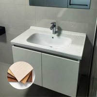 Panneau en mousse PVC laminé, imperméable et ignifuge, idéal pour les armoires de salle de bain et de cuisine, plaque PVC légère