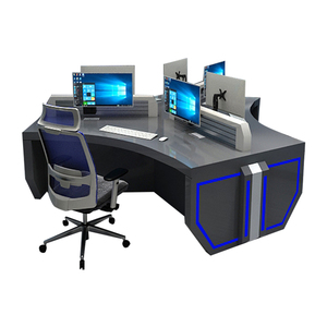 Mingji thiết kế hiện đại Bàn điều khiển trung tâm chỉ huy Bảng điều khiển giám sát cho văn phòng trung tâm gỗ Máy tính bảng điều khiển phòng khách trường học - Product Image 2