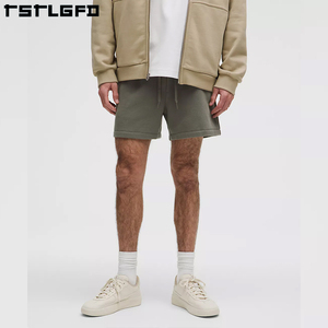 Short de survêtement en coton écologique et personnalisé pour hommes, bas baggy, longueur genou, style décontracté, fabricant OEM - Product Image 4