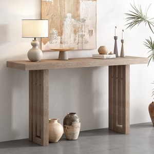 Bàn điều khiển bằng gỗ SWT Châu Âu với hai ngăn kéo phòng khách trang trí lối vào bàn và kệ lưu trữ hành lang - Product Image 5