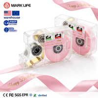 Ruban en satin Marklife R15 pour fleuristes, ruban pour emballer les bouquets, impression par transfert thermique imperméable, ruban personnalisé avec message