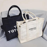 Sac fourre-tout d'extérieur tendance personnalisé grand sac de plage stéréoscopique sac à main écologique en toile de coton naturel sac fourre-tout de couleur unie