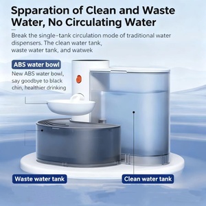 Younihao OEM Distributore d'Acqua Automatico Ricaricabile per Cani, Ecologico, in Plastica con Motivo Solido, Impermeabile IPX5, Quadrato, 220V - Product Image 5