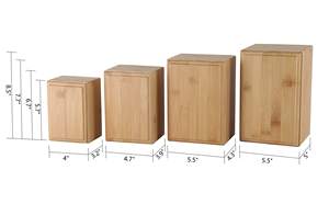 JQ kotak memori kenang-kenangan kayu kuat bambu besar Urn hewan peliharaan untuk Funerals dan <span class=keywords><strong>Memorials</strong></span> - Product Image 6