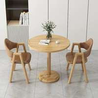 Petite table moderne en fer, simple, pour négociations, bureau, maison, loisirs, réception, salon de thé, ensemble 3 pièces durable et peu encombrant (table et chaises)