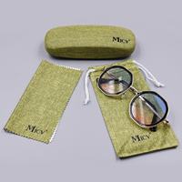 Ensemble d'étuis pour lunettes East sunshine boîte à lunettes de lecture en métal étui à lunettes avec logo personnalisé en fer
